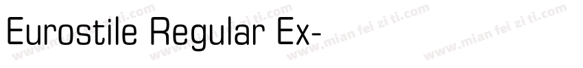 Eurostile Regular Ex字体转换